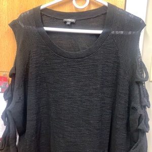 Cut out sleeve sweater
